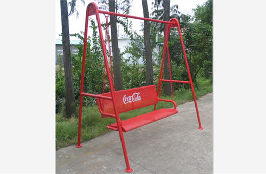 Antirust Powder Coated Metal Outdoor Swing Bench Seating Product